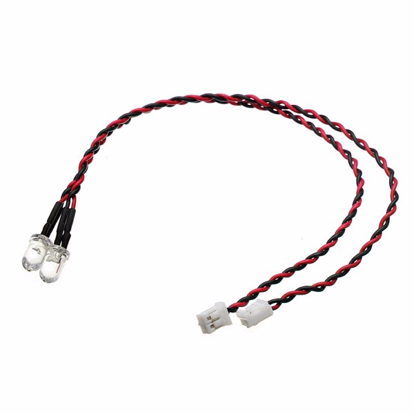 2pcs 3mm rc auto voor- en achterlichten