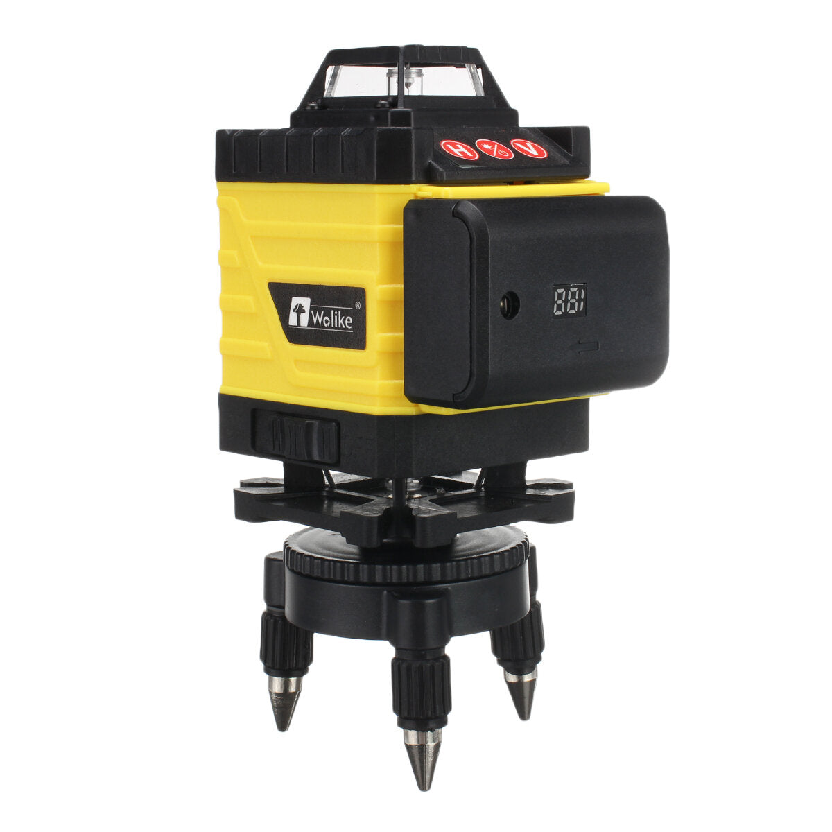 4d 16 lijnen groen licht laser waterpas 360 graden zelfnivellerende cross horizontale maatregel met 2 batterijen