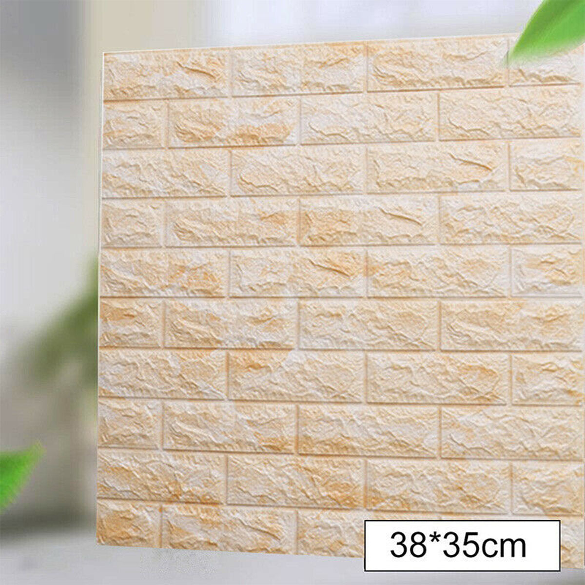 5 stuks 3d soft tegel bakstenen muur sticker zelfklevend waterdicht schuimpaneel 38 * 35 cm