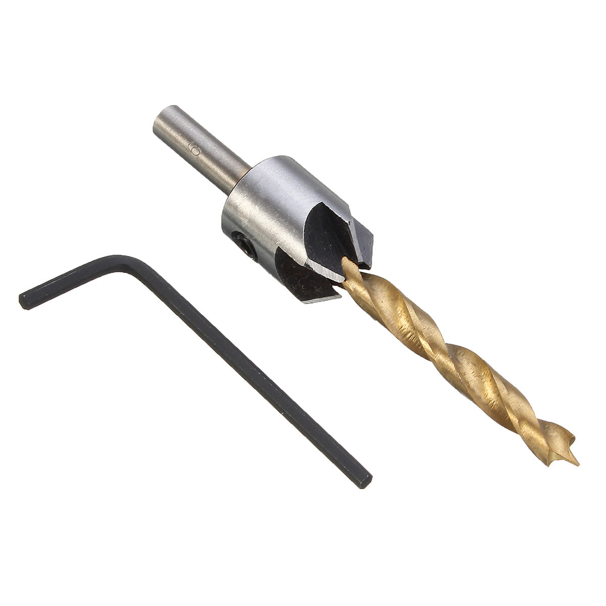 3-10mm hss 5 fluit verzinkboor set timmerwerk ruimer houtbewerking afschuining boor