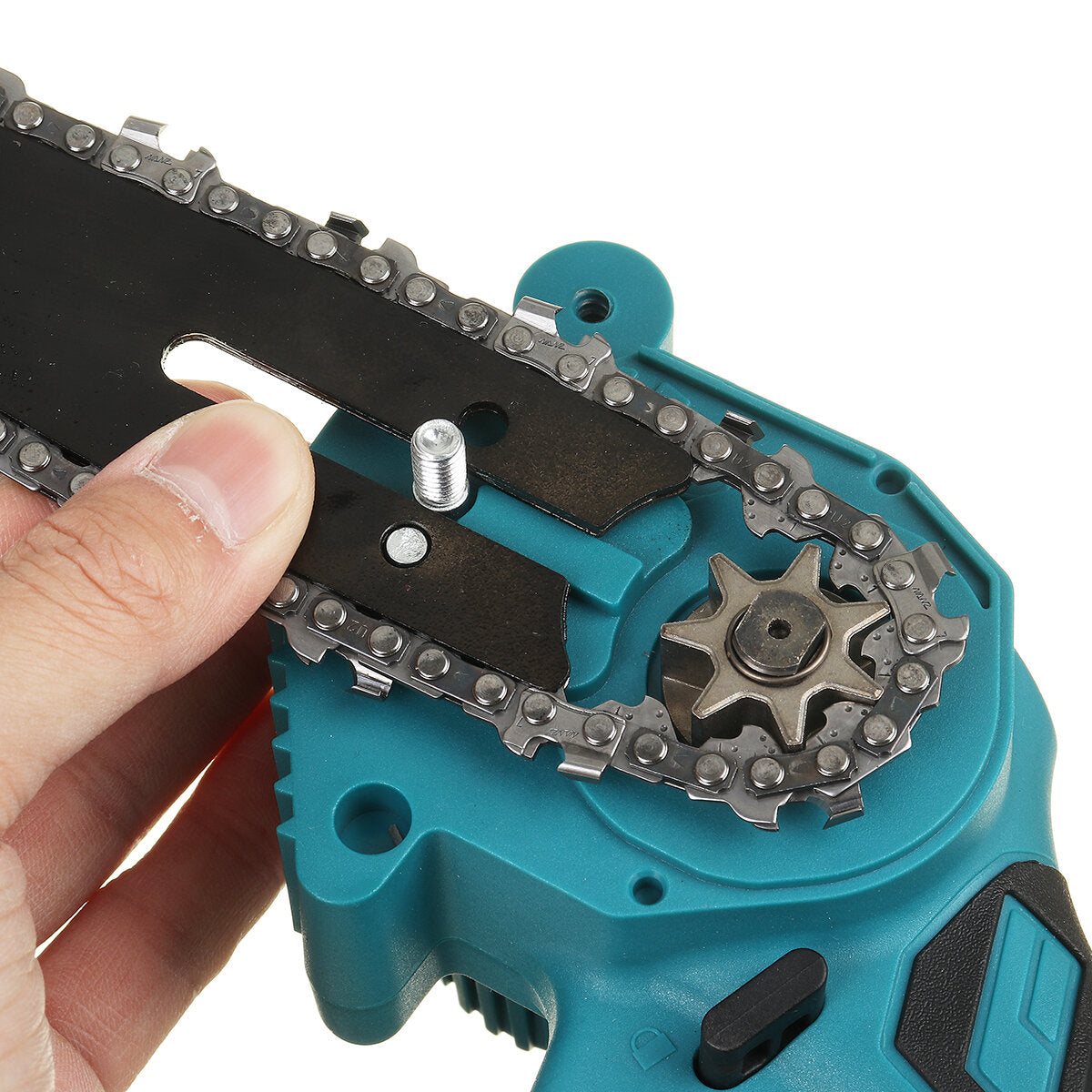 1000w 6inch one hand draadloze elektrische kettingzaag hout mini cutter saw houtbewerking w/1 of 2 batterij voor makita18v