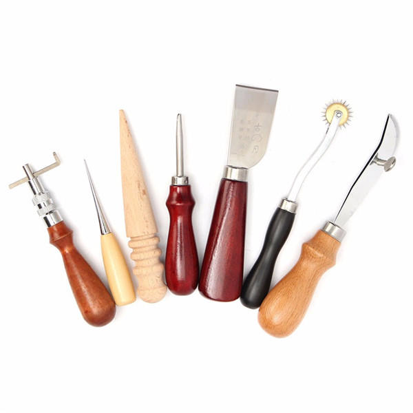 7 stuks leathercraftool handstiksels naaien toolkits