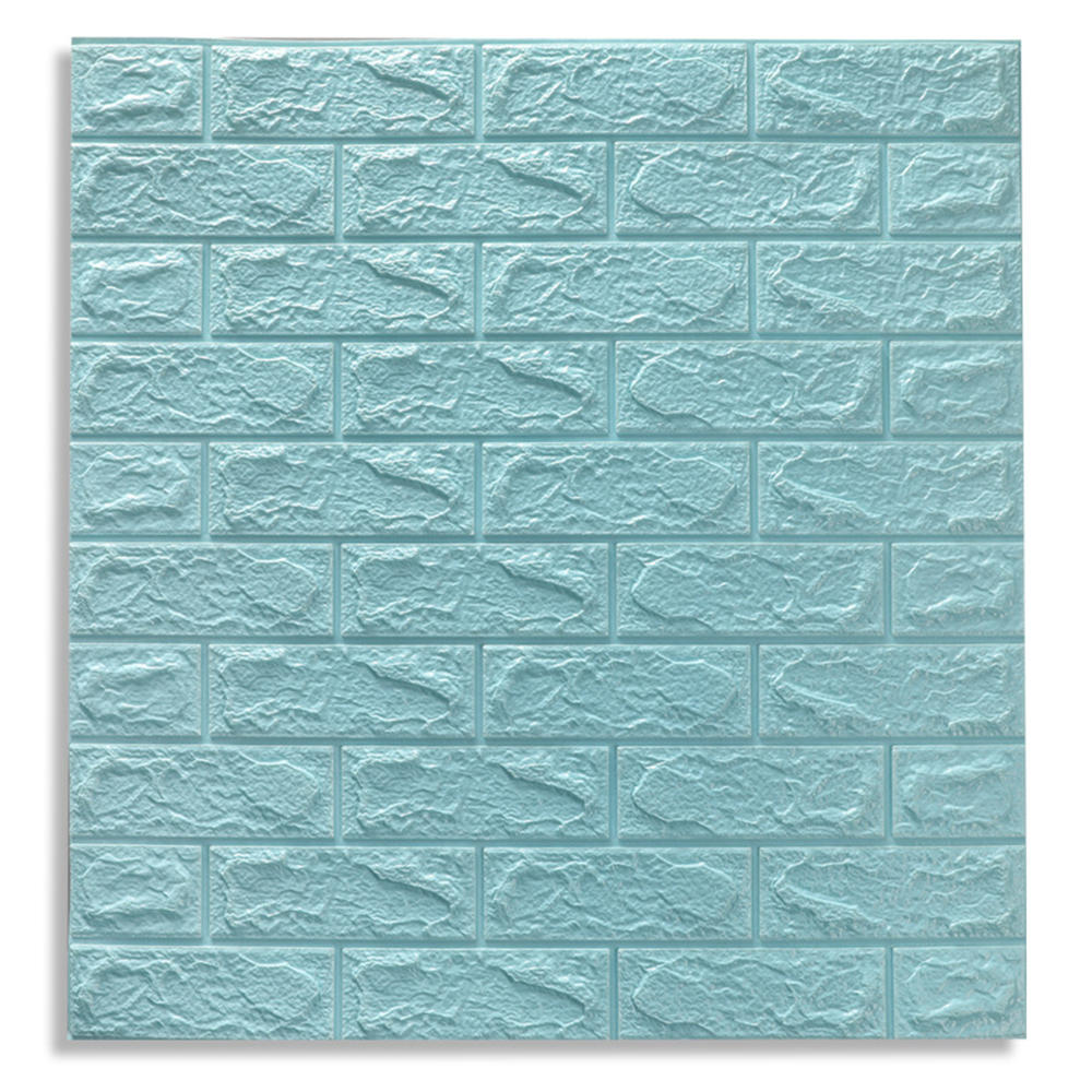12 stuks / set 3d bakstenen muursticker zelfklevende panel decal waterdicht pe foam behang voor tv muren sofa achtergrond muur decor