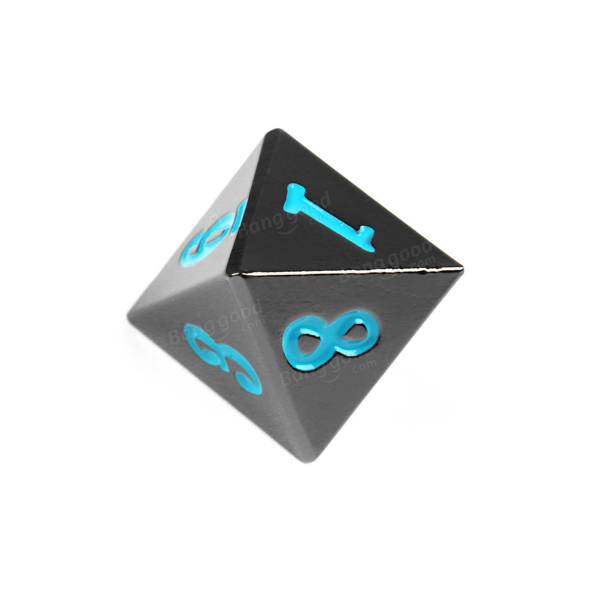 7-delige zinklegering polyhedral dobbelstenen multi-sided dobbelstenen set met tas