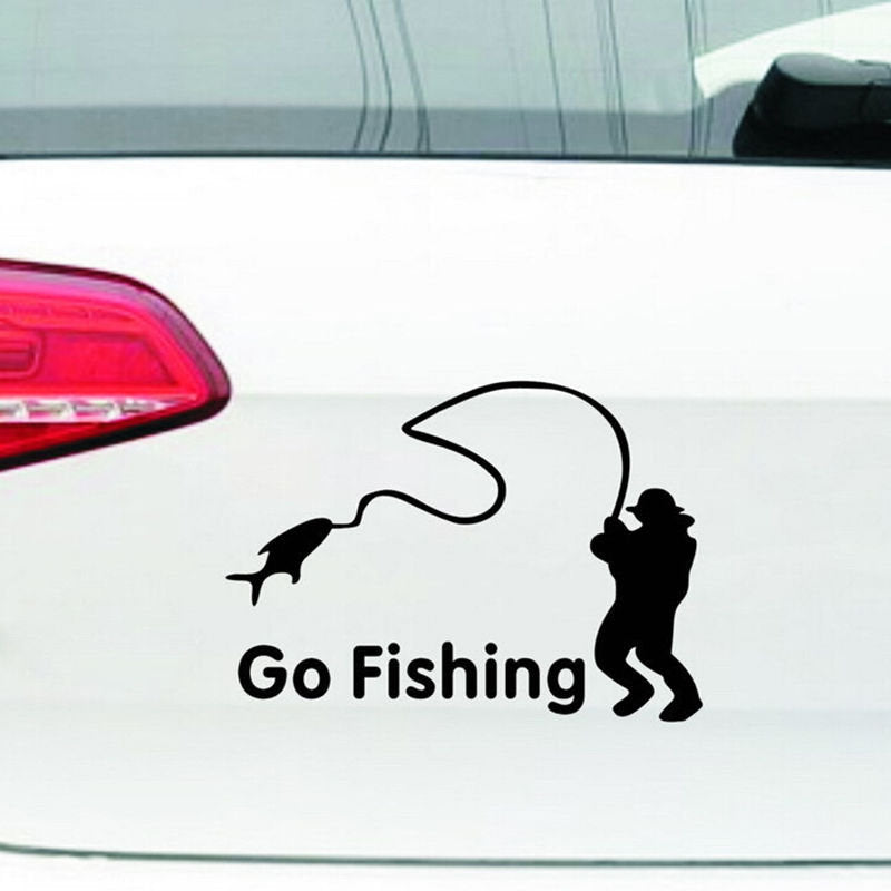 ga vissen auto sticker 14x11 cm vinyl auto raamstickers decals grafische sticker auto styling