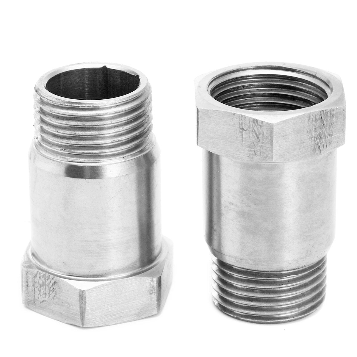 2 stuks m18 x 1.5 zuurstofsensor test pijp extender adapter extension spacer bung