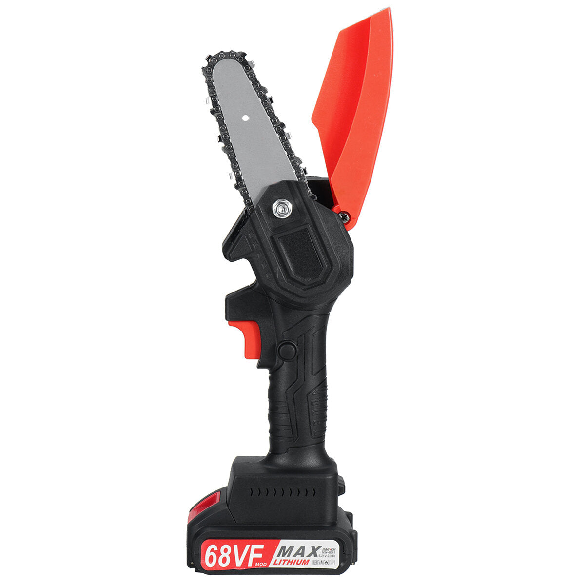4 inch mini draadloze elektrische kettingzaag eenhandszaag houtbewerking houtsnijder w / 1/2 batterij
