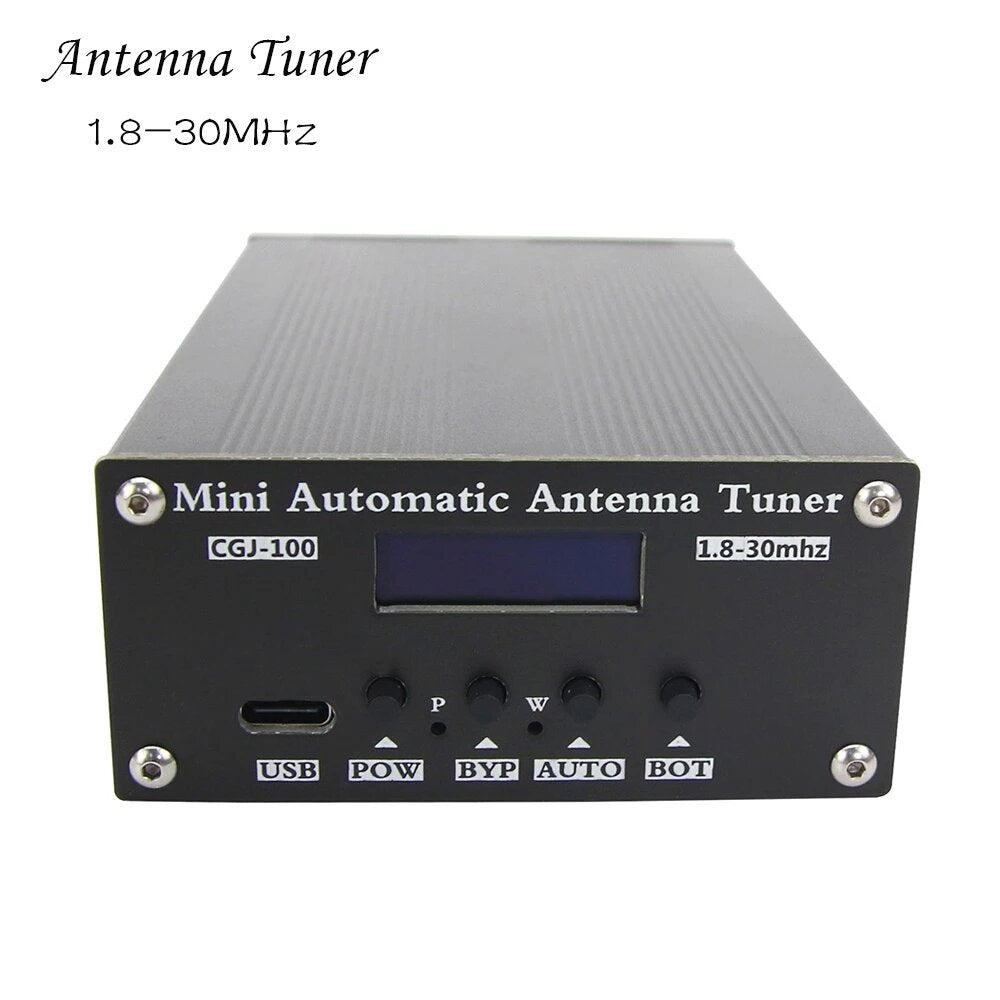 atu100 automatische antenne tuner 100 w 1.8-55 mhz / 1.8-30 mhz met batterij binnen gemonteerd voor 5-100 w kortegolf radio stations