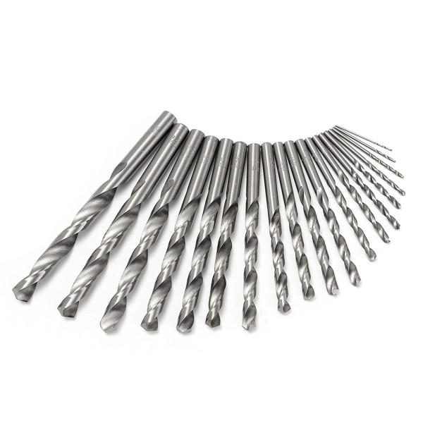 19-delige hss-spiraalboorset van 1.5 mm tot 10 mm