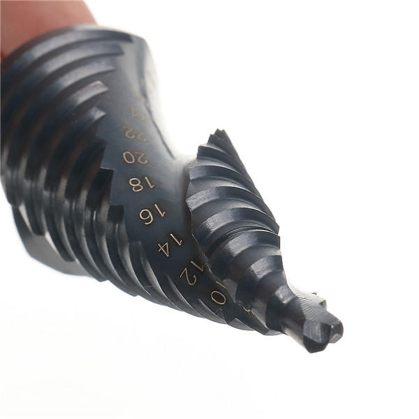 3 stuks 4-12 / 20 / 32mm hss step drill bits set spiraal gegroefde gatsnijder