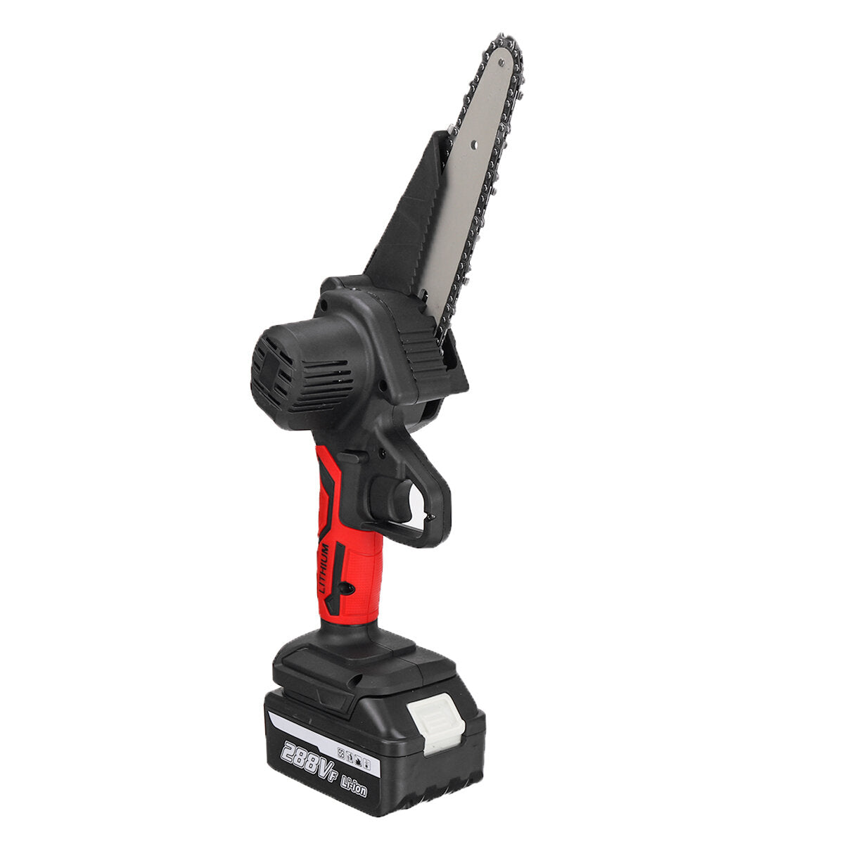 6 inch 1200 w elektrische kettingzaag snoerloze snoeien kettingzaag tuin boom logboekregistratie houtbewerking tool w / 1/2 stuks batterij