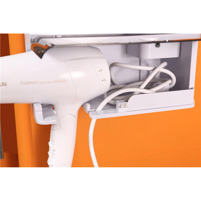 föhn houder stand wall mount hanger plastic badkamer organizer plank rack