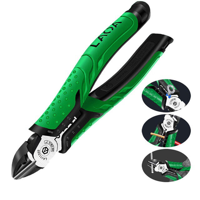 1 stuks laoa 7inch multifunctionele zijtang draadknipper lange neus tang side cutter kabelschaar elektricien professioneel gereedschap