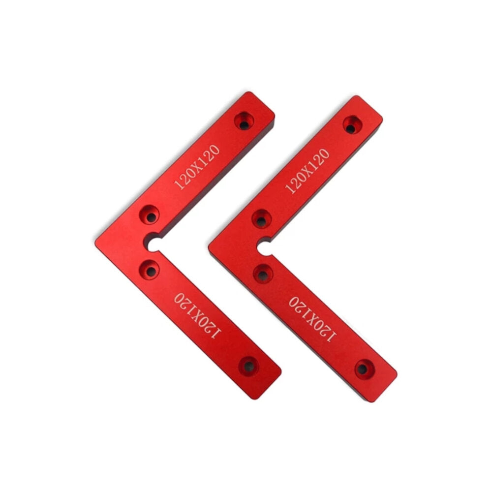 2 stuks aluminium 90 graden precisie positionering l vierkanten blok 100/120 / 140mm positionering haakse liniaal klemmen meetgereedschap
