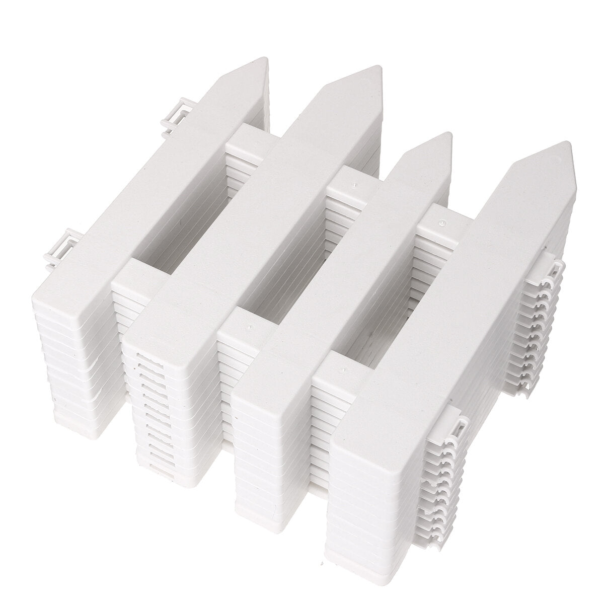 12/24 stuks outdoor pvc plastic wit hek tuin bloempot parterre huisdier hek decoratie hondenkennel kooi:
