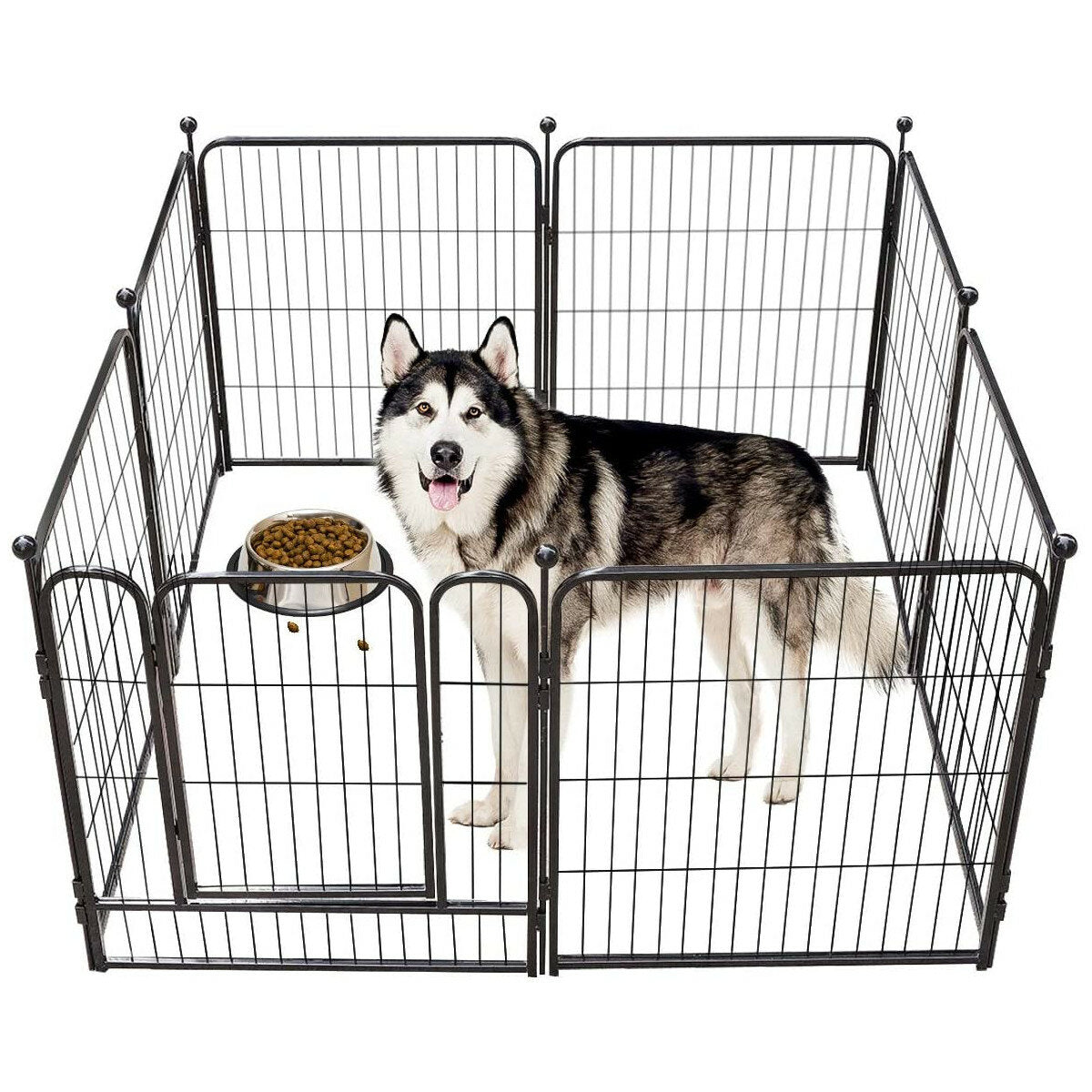 8 panel hondenbox heavy duty metalen puppy pen hek behuizing 68x100cm