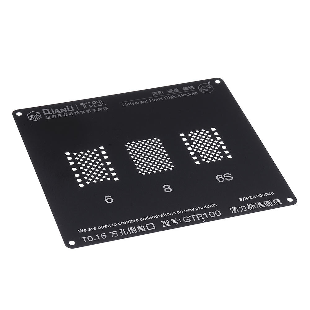 qianli gtr100 3d bga reballing stencil harde schijf module bga reballing reparatie tool voor telefoon 5 5s 6 6s 7g 7plus 8 8p
