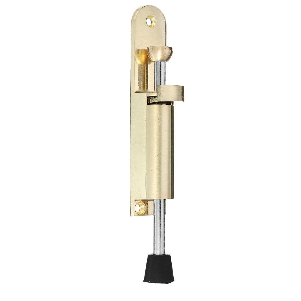 solide zware zinklegering uitgebreide magnetische deurstopper verborgen voetpedaal vloerbevestiging deurvanger gratis ponsdeurhouder