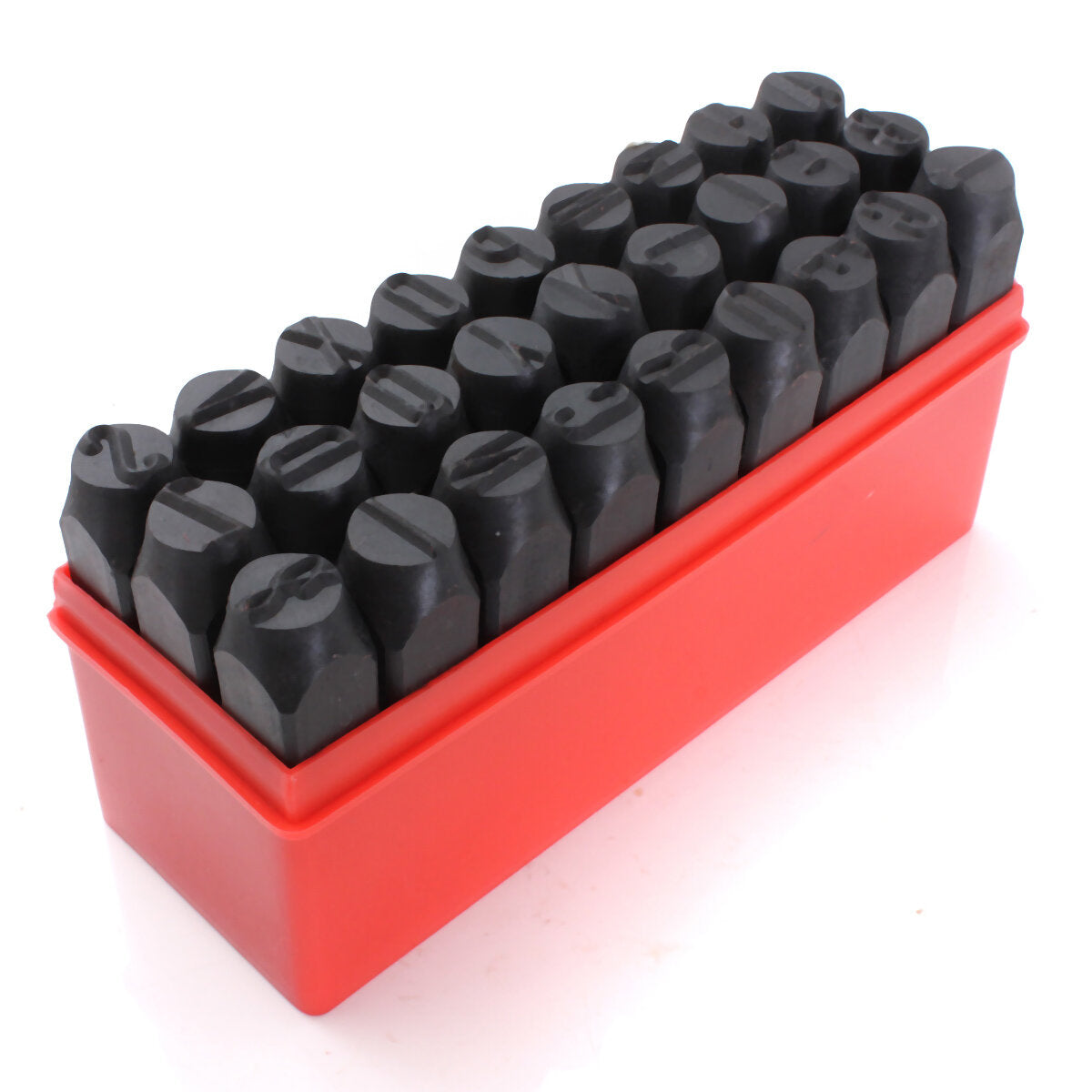27 stuks postzegels letters set punch steel metal die tool case craft