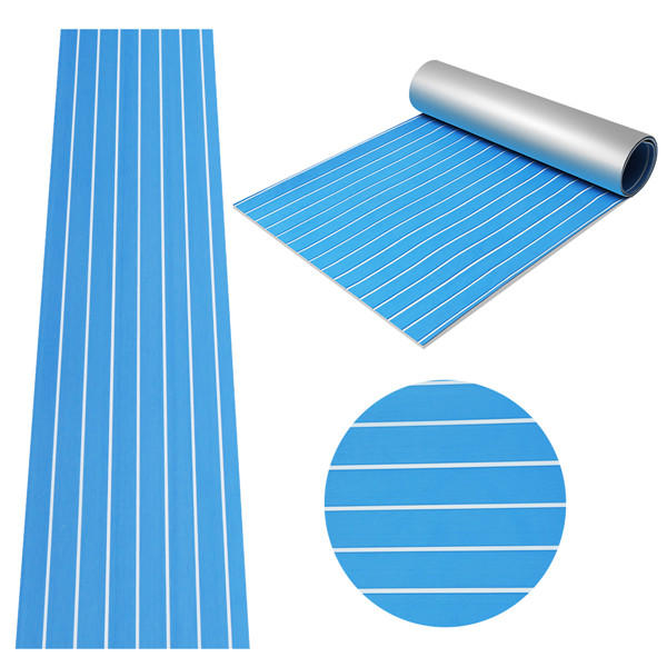 90x240cm blauw met wit eva-schuim teak boot vloerplaat jacht synthetisch teak decking pad