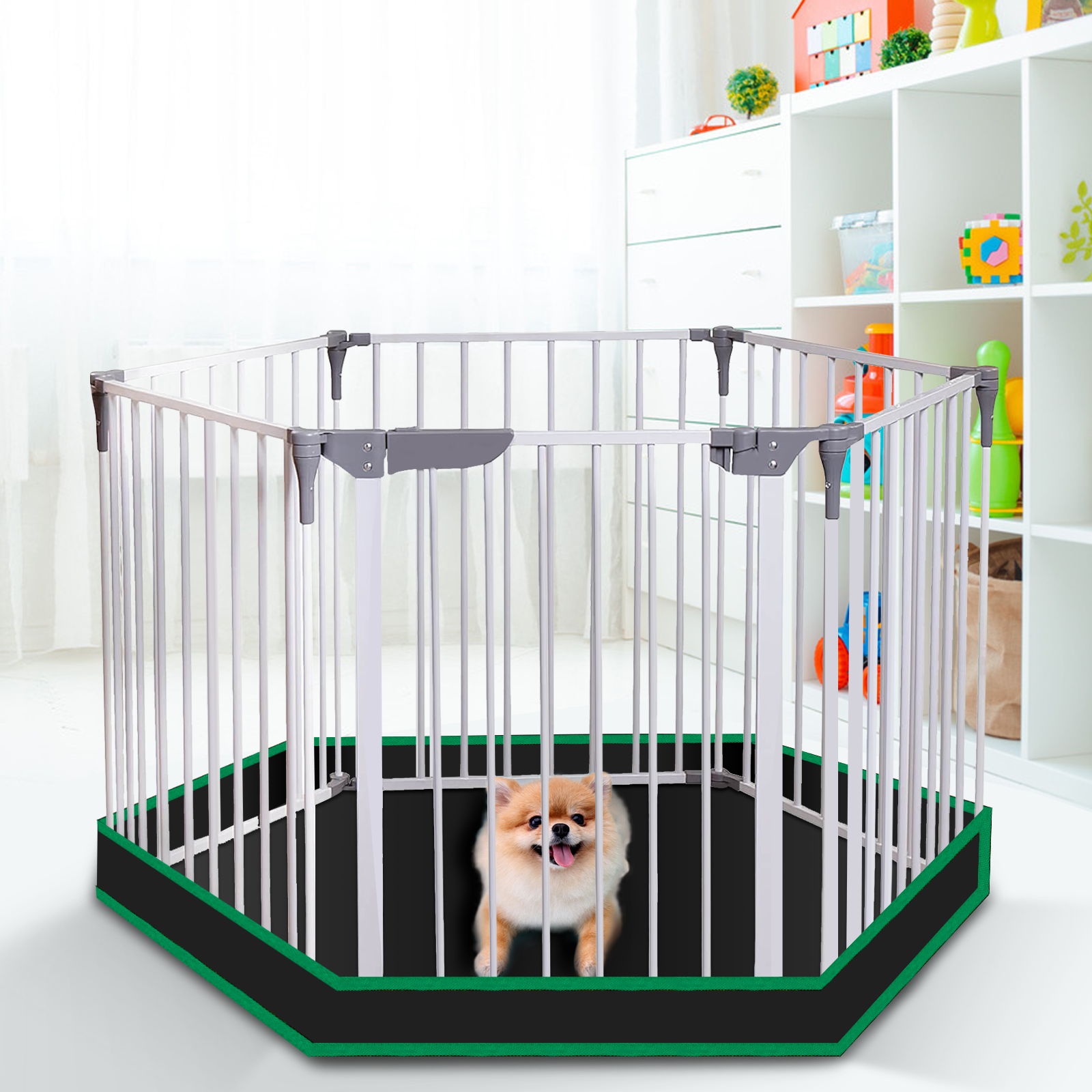 pet box mesh fabric top cover. bieden schaduwrijke gebieden voor huisdieren en beschermen tegen uv/regen. past op alle 24 inch play pen