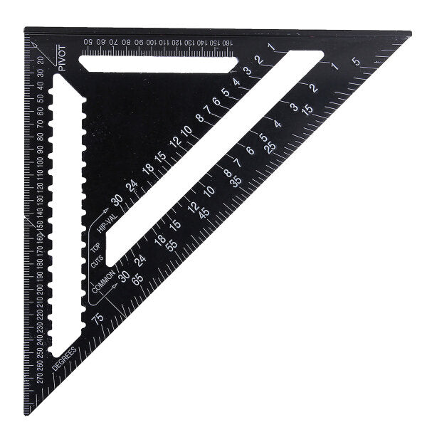 raitool ar01 43x30x30cm metrische aluminium driehoek liniaal zwarte driehoekige liniaal
