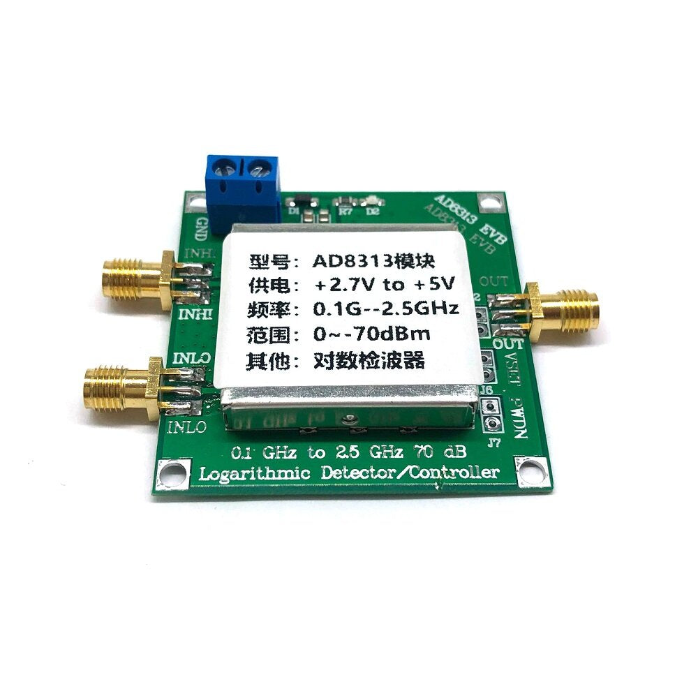 ad8313 0.1 ghz tot 2.5 ghz 70 db meertraps demodulatie logaritmische versterker 5v controller relais digitale module