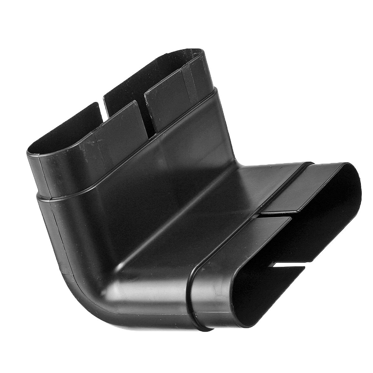 pvc-ventilatiesysteem milieubescherming 90° gebogen pvc-buisconnector 132x30 mm