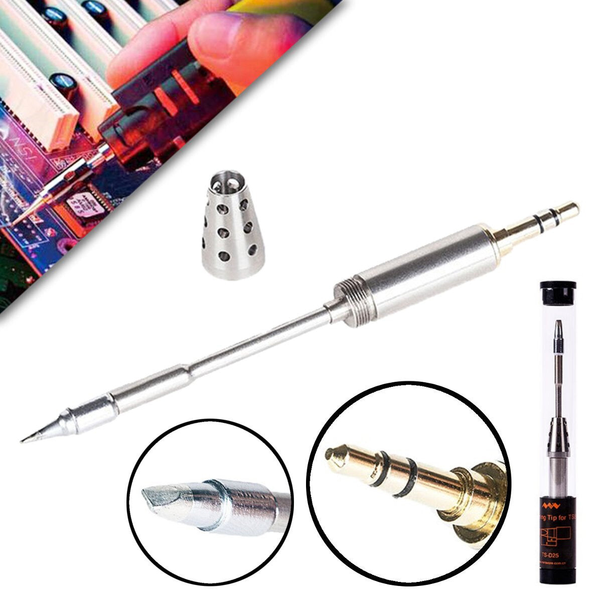 mini originele vervanging soldeer tip soldeerbout tips voor ts80 ts80p digitale lcd soldeerbout: