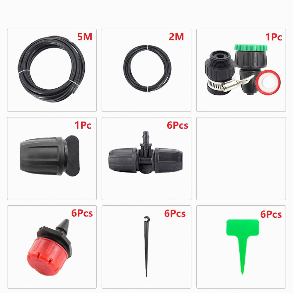 micro drip irrigation set dhz garden irrigation spray automatisch sproeislangsysteem met verstelbare druppelaar