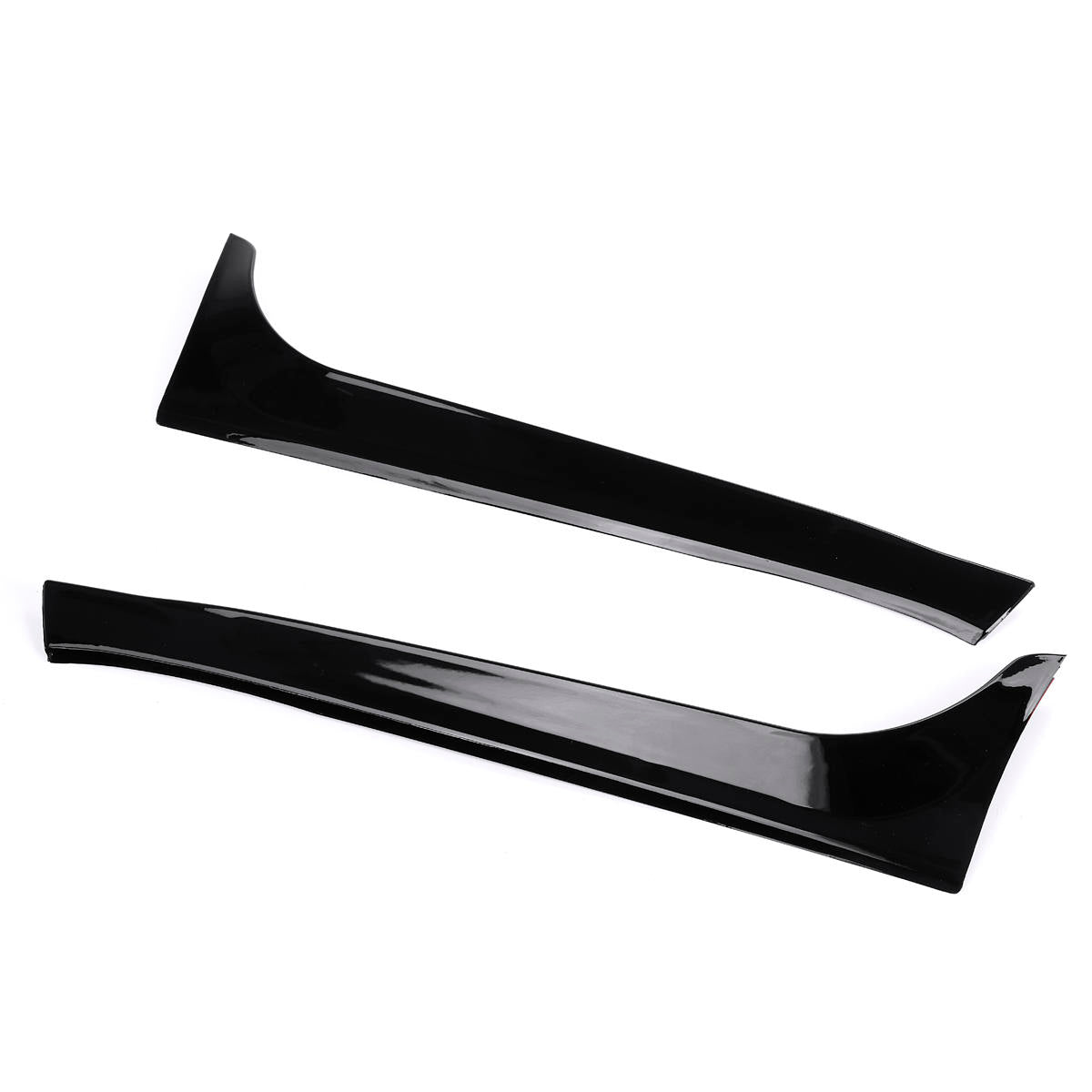 2 stuks auto zwart gloss black achterruit side spoiler wing canards splitter voor vw golf 6 mk6 2008-2013