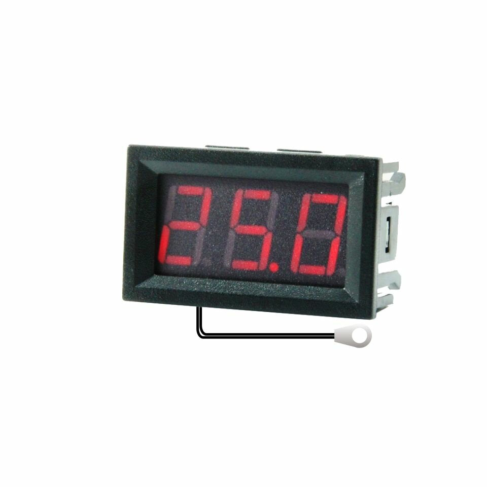 0.56 inch mini digitale lcd indoor handige temperatuursensor meter monitor thermometer met 1m kabel -50-120℃ dc 5-12v