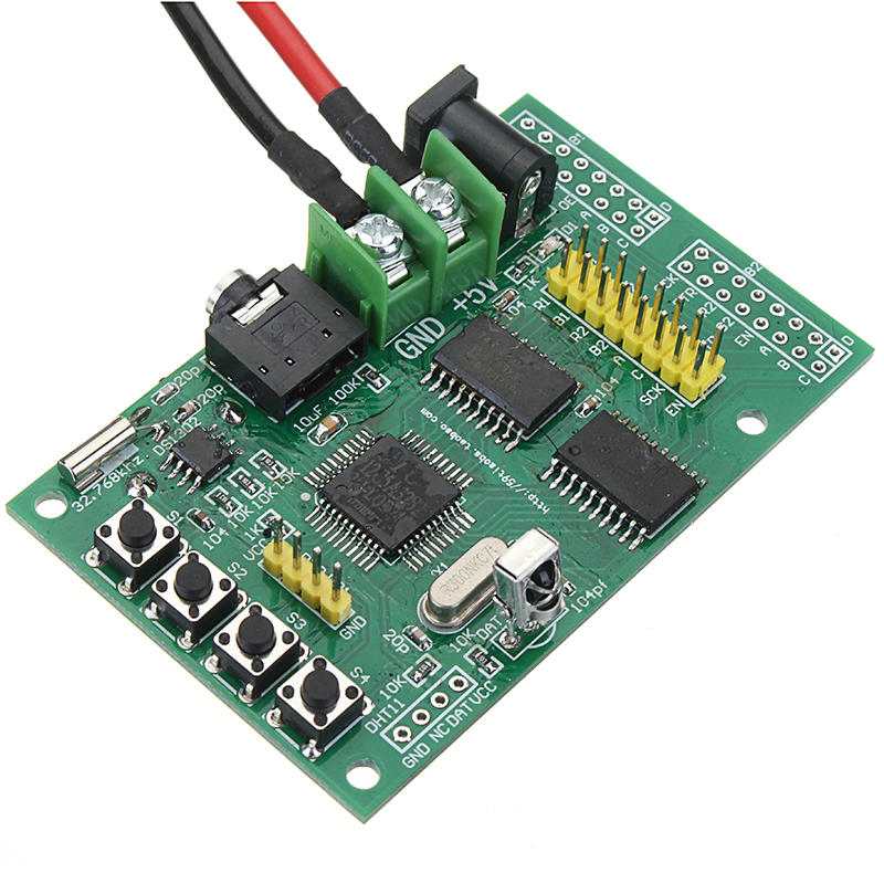 16x32 colorful multifunctionele klok muziek spectrum led-verlichting display gemonteerd dot matrix board