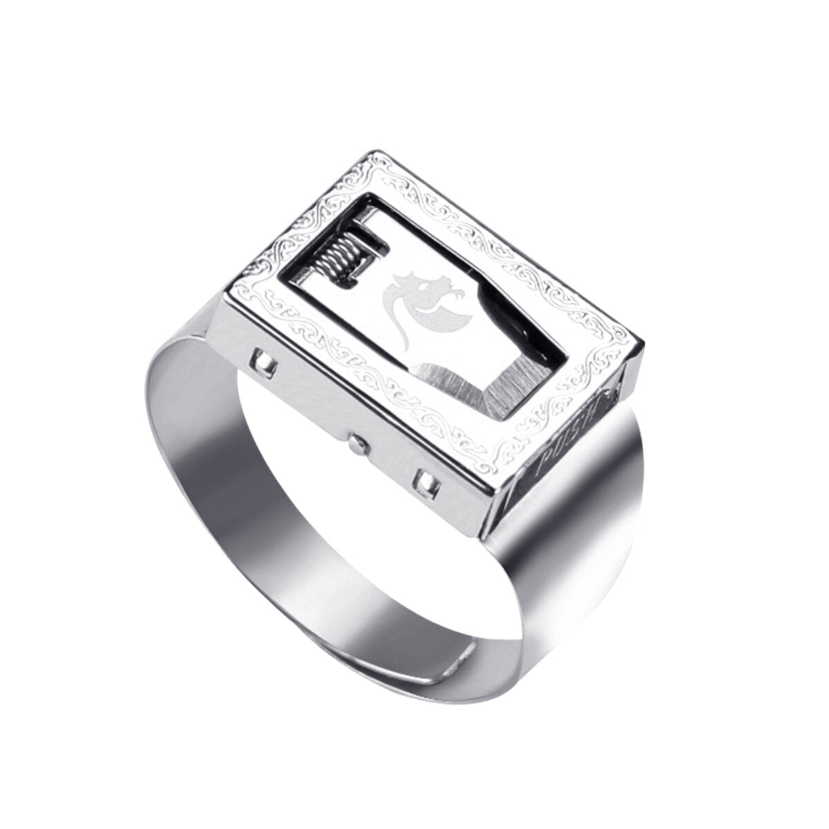 12 constellation zelfbescherming ring body guard ring onzichtbaarheid verborgen ring blade emergency rescue survival cut tool