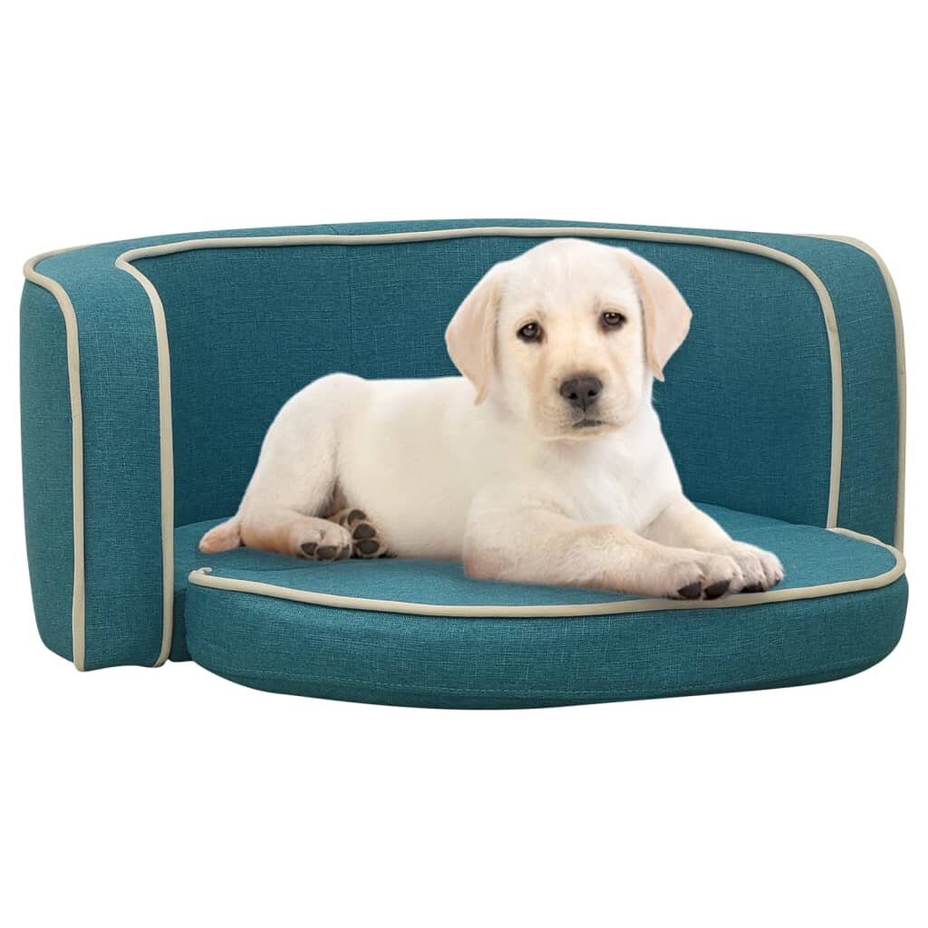 hondensofa opvouwbaar 76x71x30 cm linnen turquoise