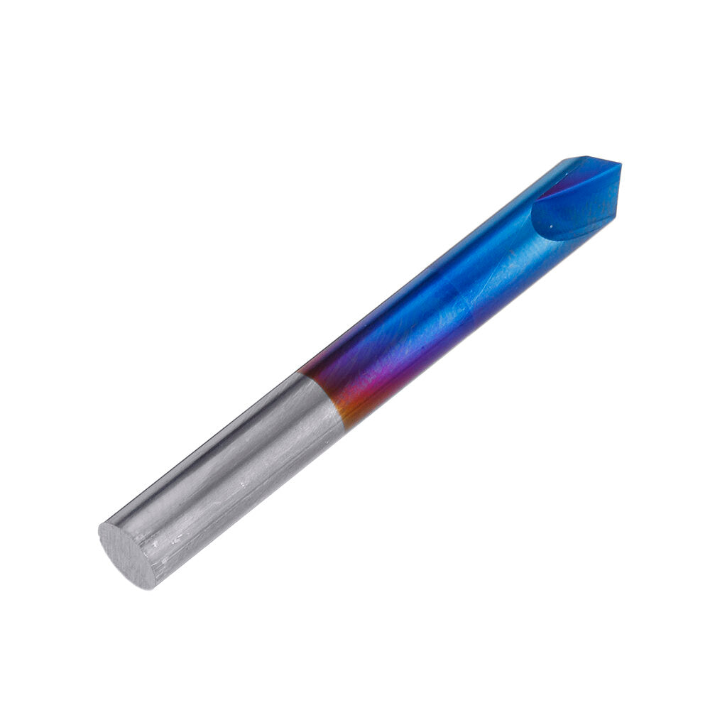 2-12mm 90 graden nano blauw gecoate afschuining molen 2 fluiten cnc frees verzinkboor