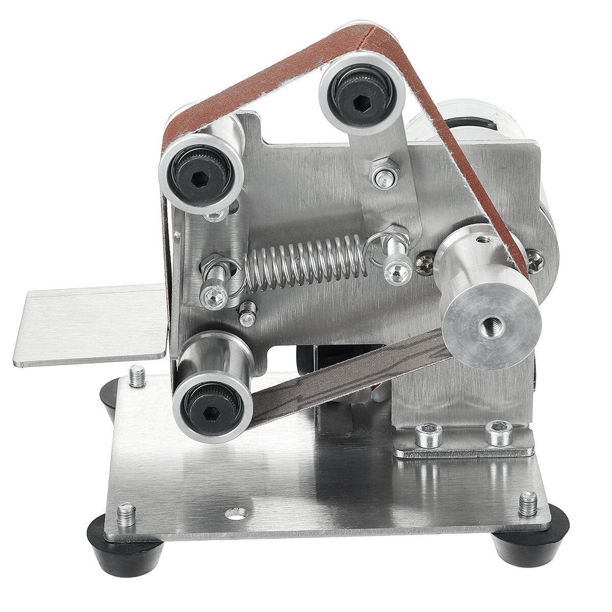 mini elektrische bandschuurmachine grinder dhz metaal hout polijsten slijpmachine schuurband puntenslijper 330mm
