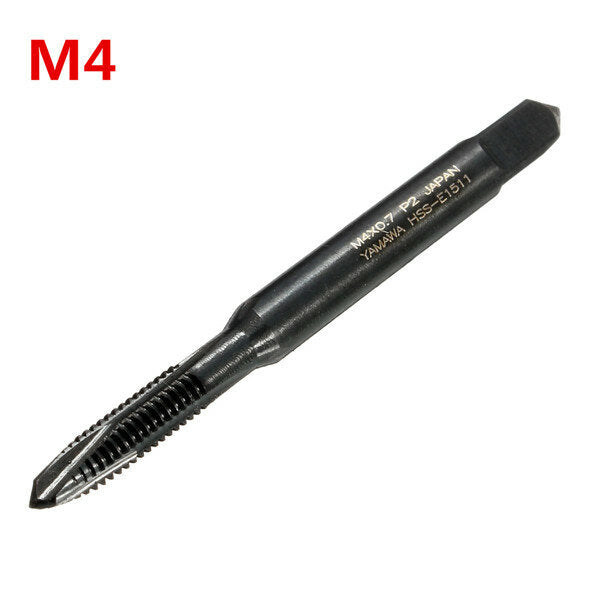 m3/m4/m5/m6/m8 hss nitride gecoate schroef tap metrische spiraal hand draad schroef tap