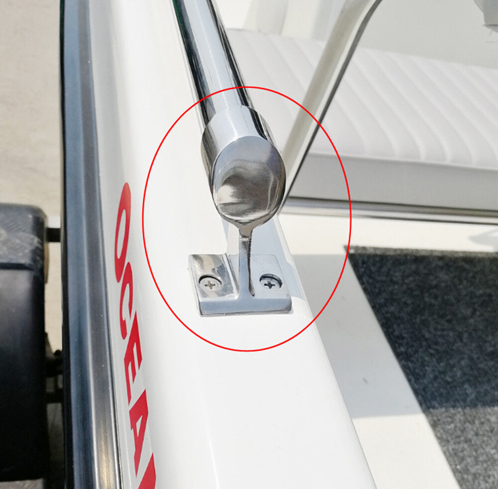 1pc hoeken 316 rvs boot hand rail fitting marine reling ondersteuning beugel buis stanchion hardware jacht accessoires