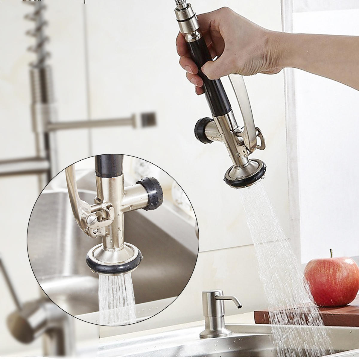 keuken spray head swivel sink pull down pre-rinse kraan kraan sproeier repalcement part
