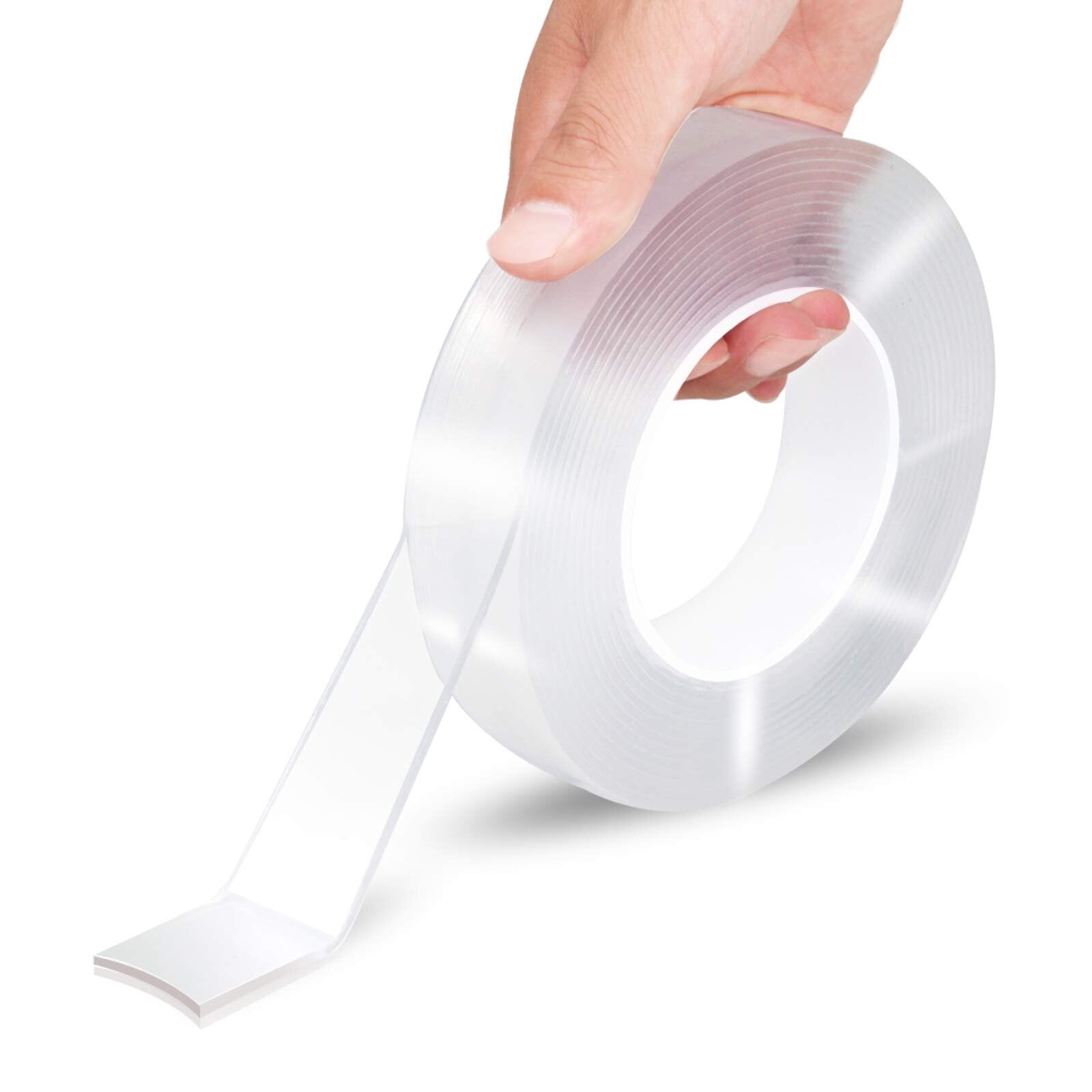 1 m / 2 m / 5 m 1 * 30mm nano tape dubbelzijdige tape transparant geen trail herbruikbare waterdichte tape kan schoon huishoudelijke gekkotape