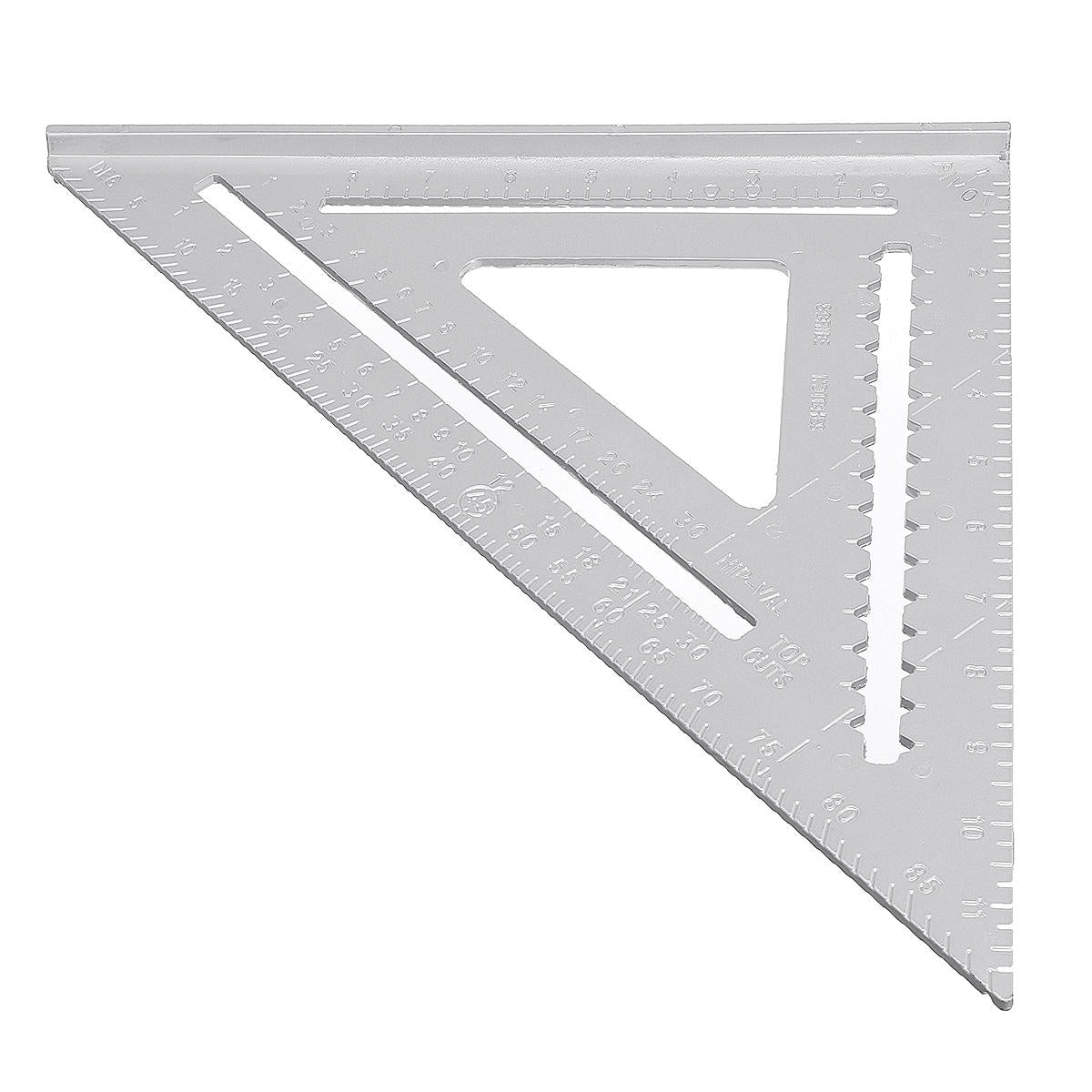 12 inch aluminium haakse driehoek liniaal gradenboog framing meetinstrumenten