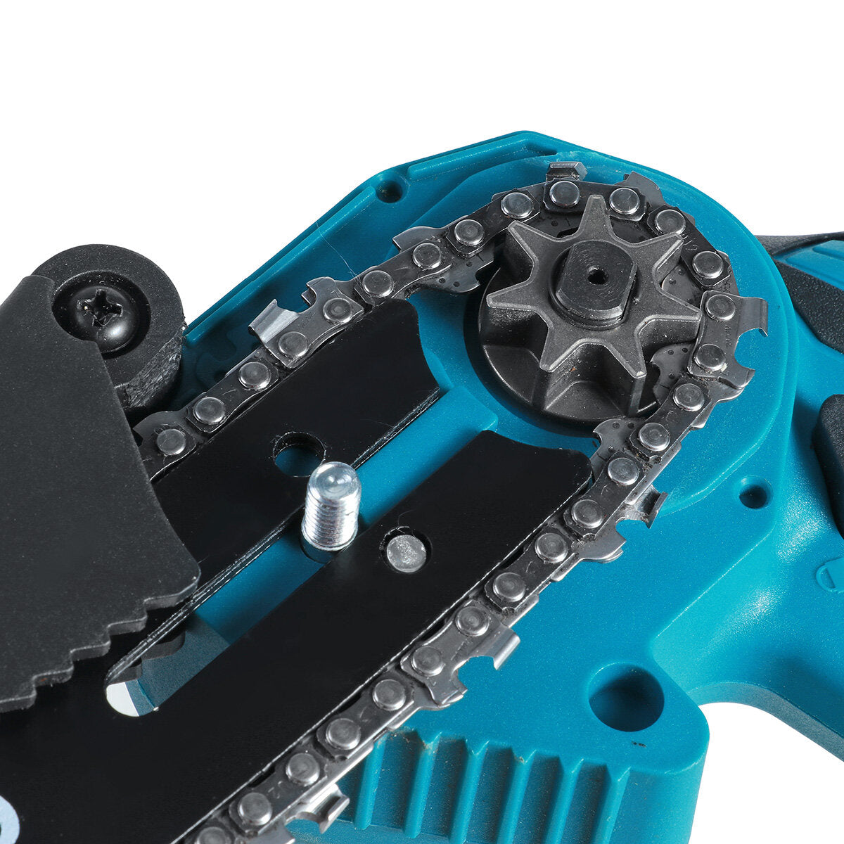 6 inch elektrische kettingzaag draagbaar houtbewerkingsgereedschap houtsnijder met 1 of 2 stuks batterij voor makita