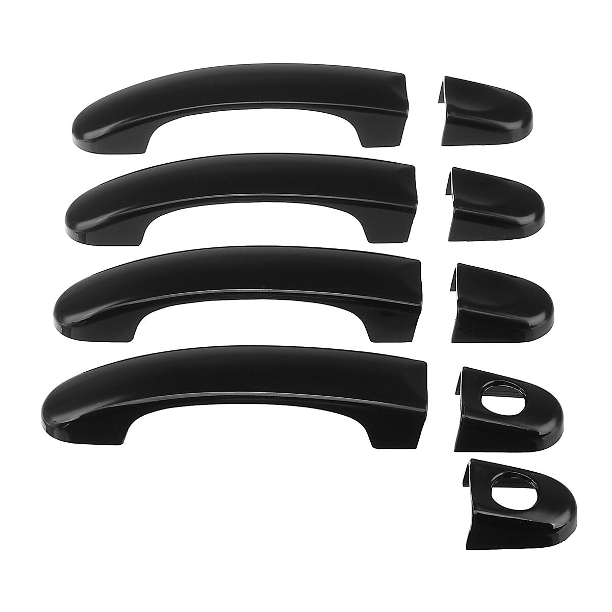 9 stuks gloss black abs deurgreep covers set voor vw transporter t5 t6 caddy van