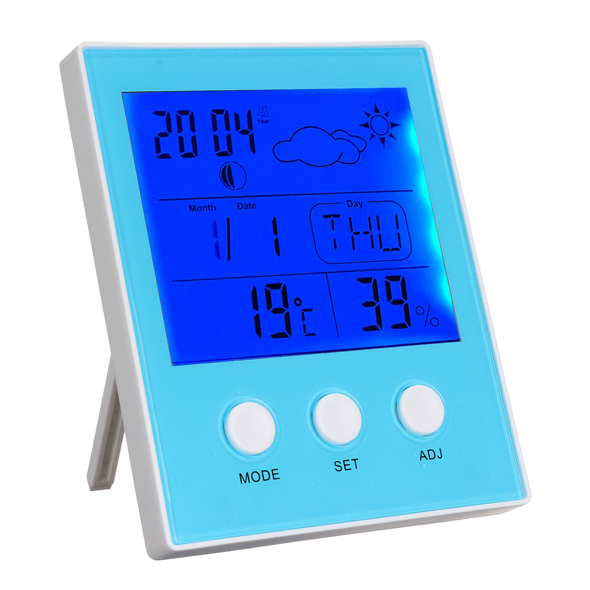 ch-904 thermometer hygrometer temperatuur vochtigheid tester backlight tijd datum kalender wekker
