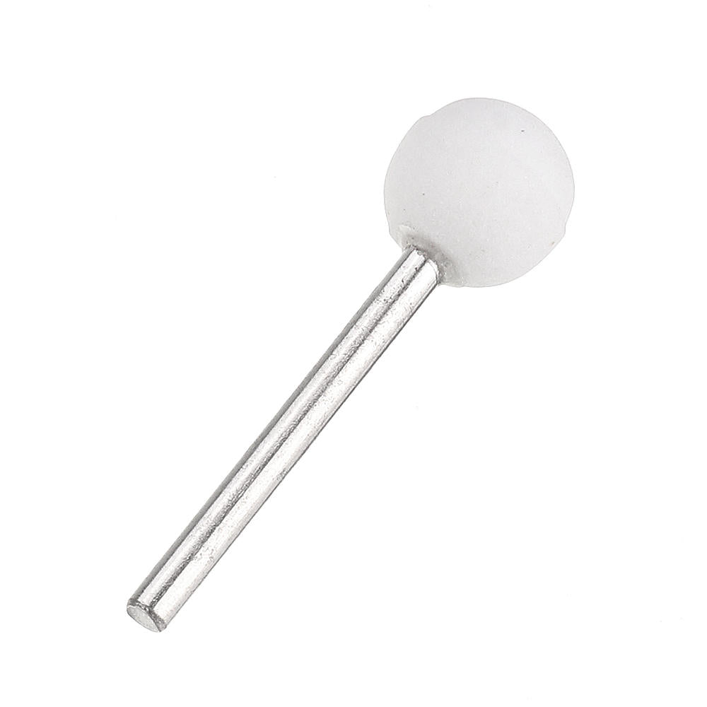 10 stuks 3x12/6x22/6x25mm schurende gemonteerde slijpsteen sferische kop wiel schuurmiddelen voor rotary tool