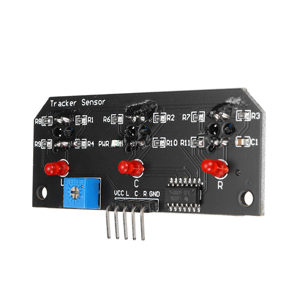 dc 5v 3 kanaals infrarood lijn tracker sensor module trio uitgang tcrt5000 sensor 10mm afstand voor robot kit avr/arm/pic