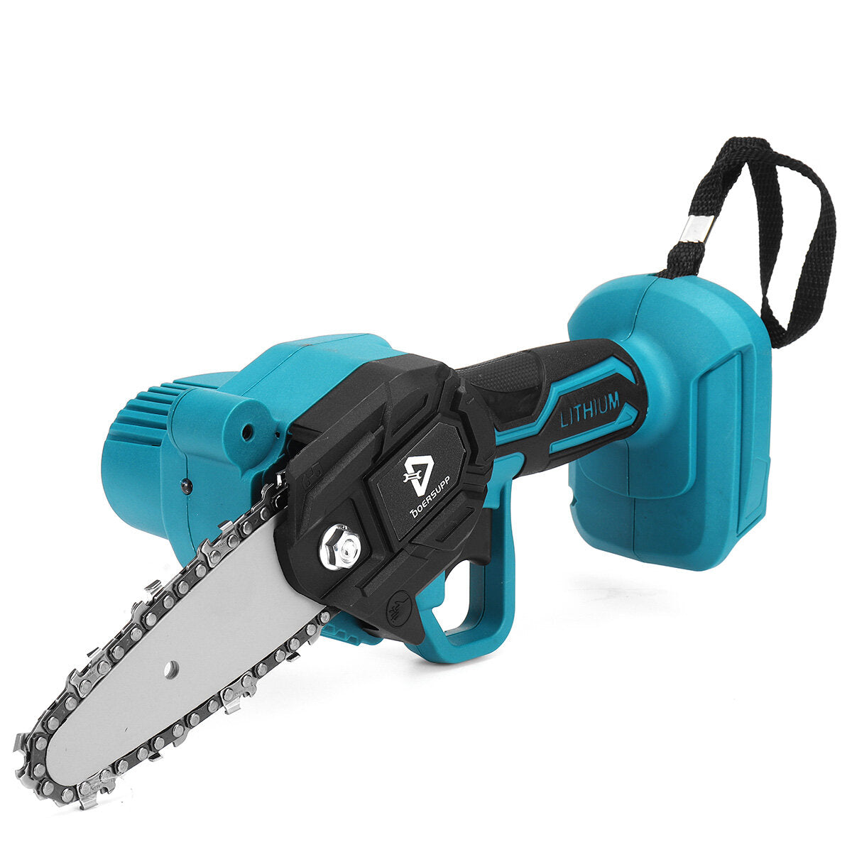 draagbare 4-inch oplaadbare mini elektrische kettingzaag elektrische zagen met één hand voor het zagen van snoeihout werkgereedschap aangepast aan maakita-batterij