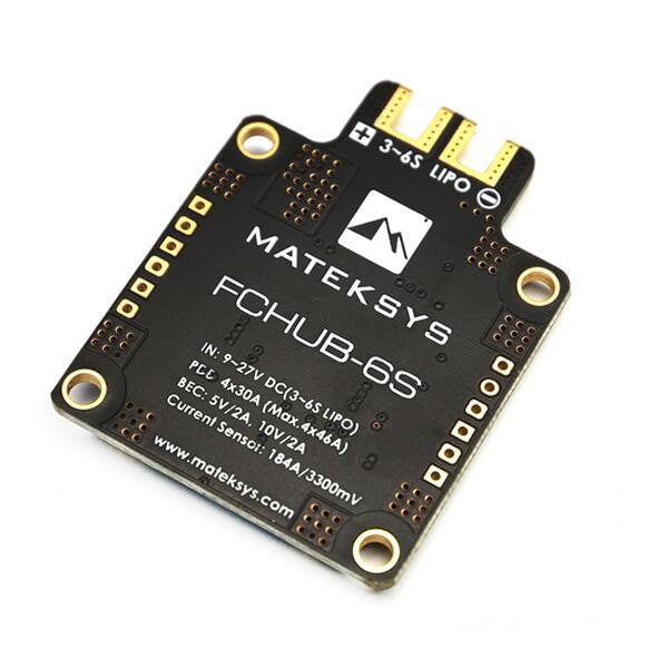 matek f405-osd betaflight stm32f405 flight controller + matek fchub-6s hub power distribution board