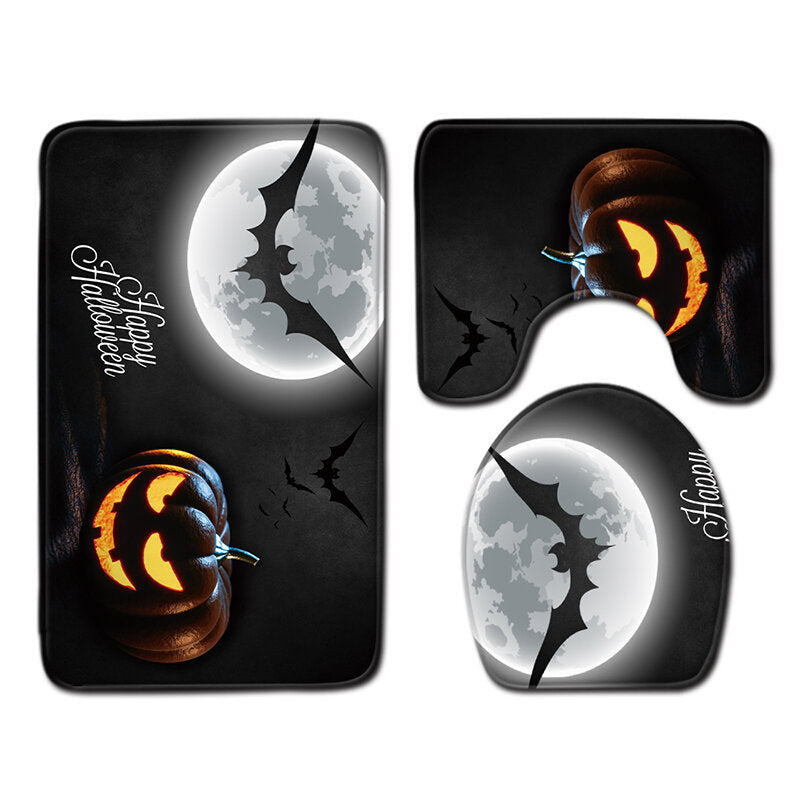 halloween douchegordijn wc soft fluwelen antislip keukenmat type 5